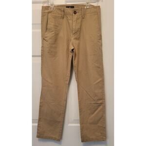 American Eagle Outfitters Women Juniors Size 3 28x30 Brown Khaki's Slim Straight